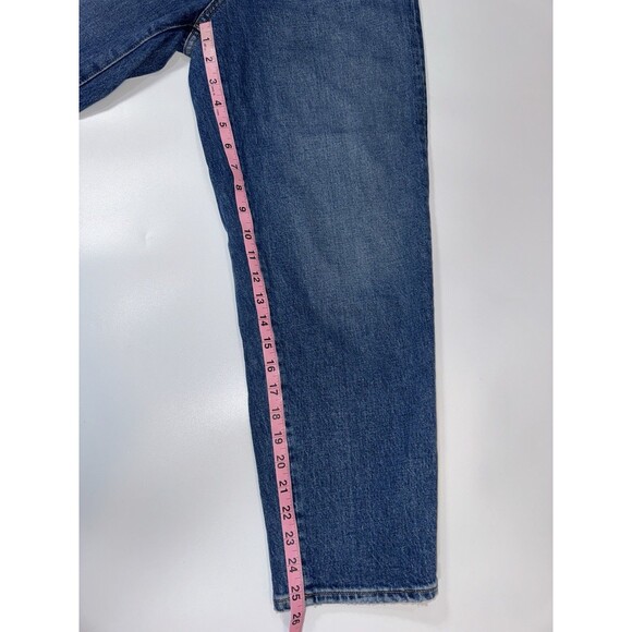 Madewell Balloon Jeans Classic Blue Denim High Rise Women Size 27x26" - Picture 3 of 11